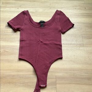 Forever 21 Burgundy Bodysuit